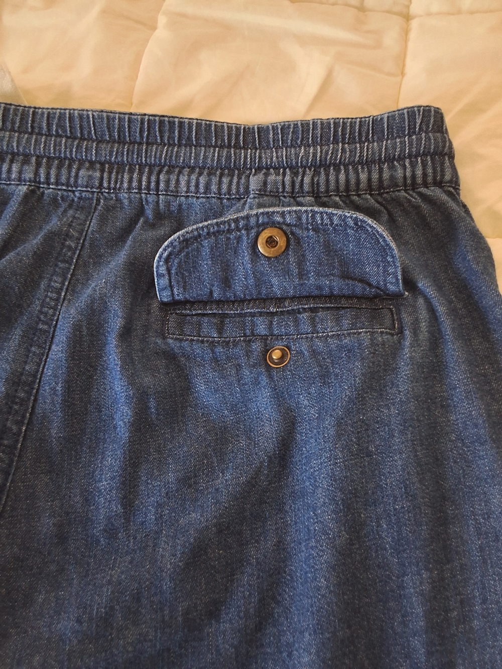 J. Crew Blue Lightweight Denim Drawstring Waist Pants - Picture 12 of 12